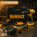 KIT DEWALT ORIGINAL: BERBEQUIM SEM FIO + REBARBADORA DE ALTO IMPACTO + 26 ACESSÓRIOS + 2 BATERIAS - PROMOÇÃO BLACK FRIDAY