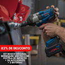KIT BOSCH ORIGINAL: BERBEQUIM SEM FIO COM PISTOLA DE IMPACTO + 26 ACESSÓRIOS + 2 BATERIAS - PROMOÇÃO BLACK FRIDAY